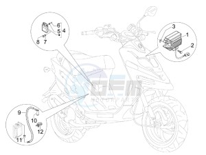 Stalker 50 Naked (UK) UK drawing Voltage Regulators - Electronic Control Units (ecu) - H.T. Coil