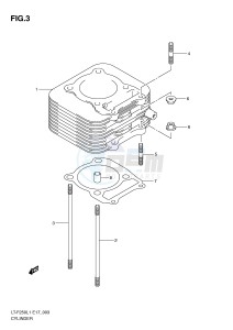 LT-F250 (E17) drawing CYLINDER