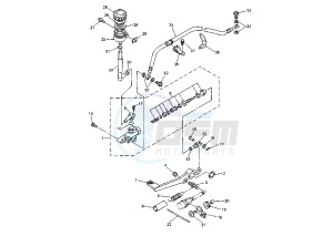 YZF R6 600 drawing REAR MASTER CYLINDER