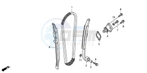 CRF250X drawing CAM CHAIN/TENSIONER