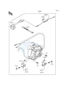 KLF 300 B [BAYOU 300] (B1-B4) [BAYOU 300] drawing OPTIONAL PARTS-- COOLING FAN- -