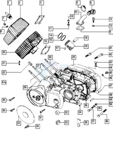 FUNTASTIC_25-45kmh_K6-K7 50 K6-K7 drawing Crankcase