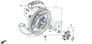 VT1100C drawing REAR WHEEL (VT1100C)