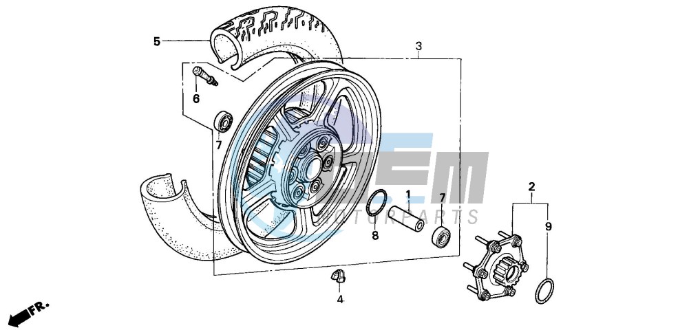 REAR WHEEL (VT1100C)