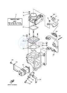 F250A drawing THROTTLE-BODY