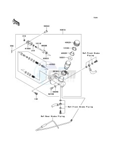 MULE 600 KAF400-B1 EU drawing Master Cylinder