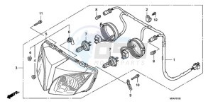 CBF1000A9 EK drawing HEADLIGHT