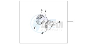 XL1000VA VARADERO drawing PANNIER SET MUTE BLACK METALLIC