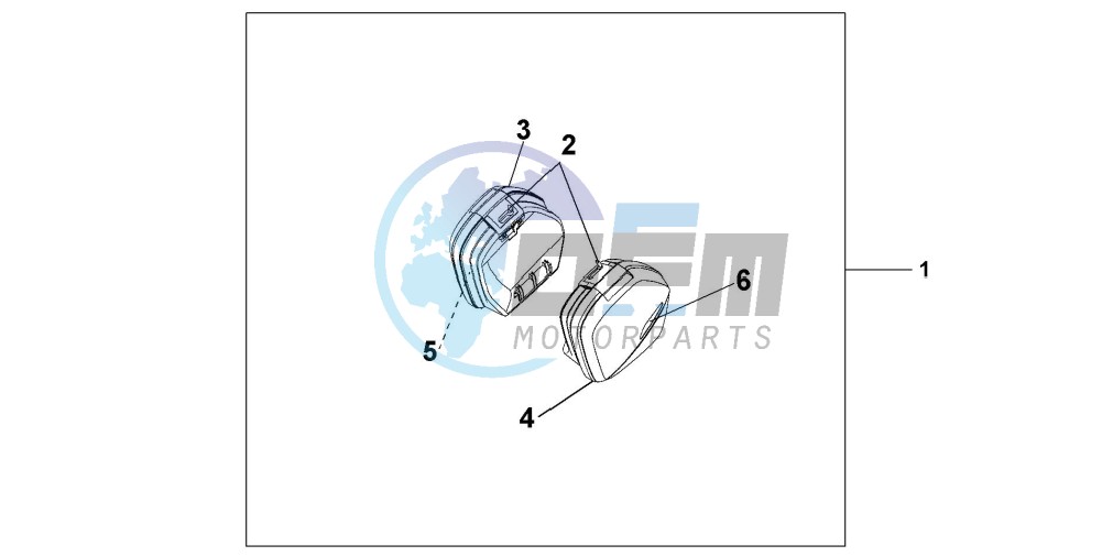 PANNIER SET MUTE BLACK METALLIC