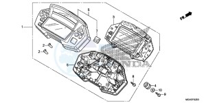 VFR1200XDD CrossTourer - VFR1200X Dual Clutch 2ED - (2ED) drawing METER