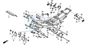 CBR600SE drawing FRAME BODY