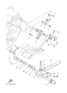 XV1900A MIDNIGHT STAR (1CR5) drawing SHIFT SHAFT