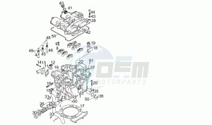 Moto 6.5 650 drawing Cilinder head