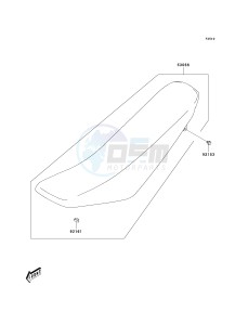 KLX 125 B (B6F) B6F drawing SEAT