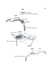 KVF650_4X4 KVF650FCF EU drawing Decals(Blue)(EU,UK)