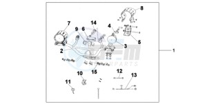 XL700VA9 France - (F / ABS CMF) drawing FRONT FOG LIGHT