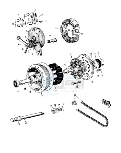 H1 C [MACH III] 500 [MACH III] drawing REAR HUB_BRAKE_CHAIN -- 69-72 H1_A_B_C- -