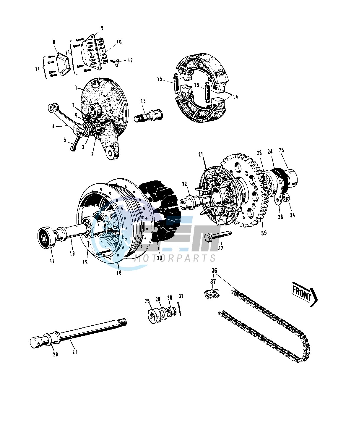 REAR HUB_BRAKE_CHAIN -- 69-72 H1_A_B_C- -