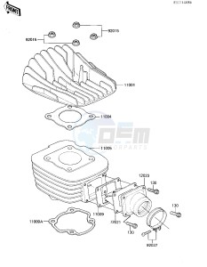 KX 80 C [KX80] (C2) [KX80] drawing CYLINDER HEAD_CYLINDER_REED VALVE -- 82 KX80-C2- -