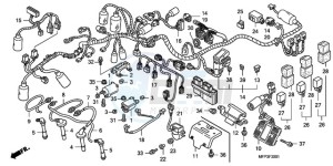 CB1300SA9 UK - (E / ABS BCT MKH MME TWO) drawing WIRE HARNESS/IGNITION COIL (CB1300S/CB1300SA)