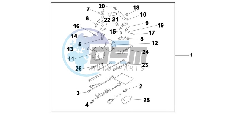 FRONT FOG LAMP ATTACHMENT KIT