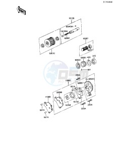 KZ 250 W [LTD BELT] (W1) [LTD BELT] drawing OIL PUMP_OIL FILTER