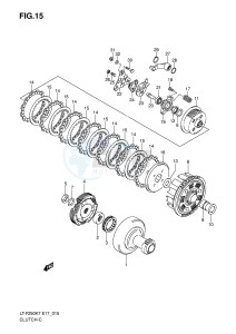 LT-F250 (E17) drawing CLUTCH