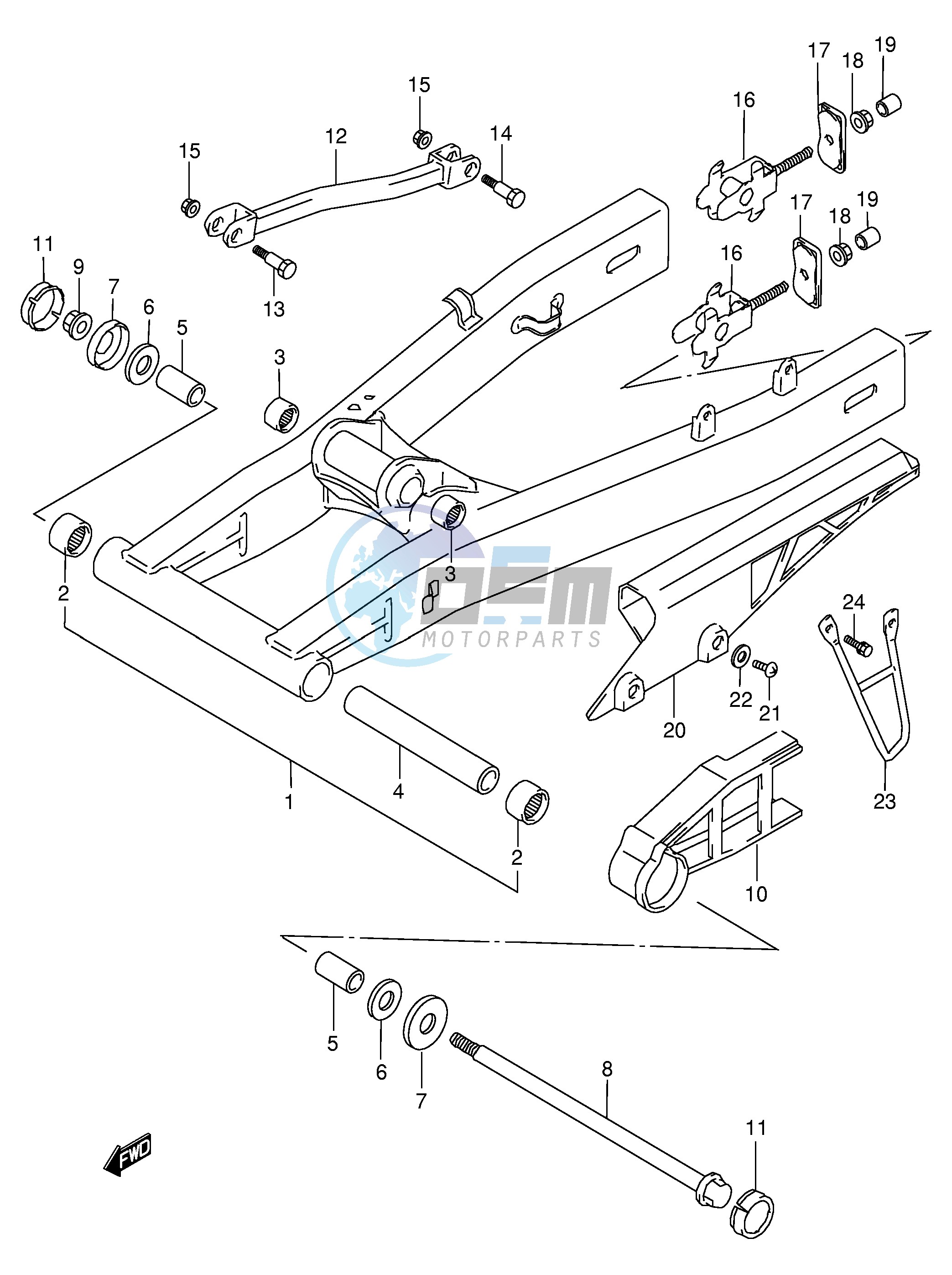 REAR SWINGING ARM