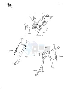 KZ 750 H [LTD] (H2-H4) [LTD] drawing STANDS -- 81-83 H2_H3_H4- -