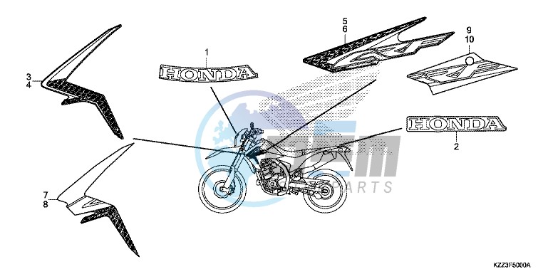 MARK/STRIPE (CRF250L)