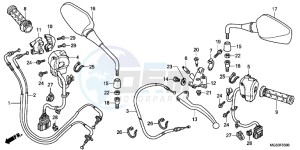 NC700XC drawing HANDLE LEVER/ SWITCH/ CABLE ( NC700X/ XA)