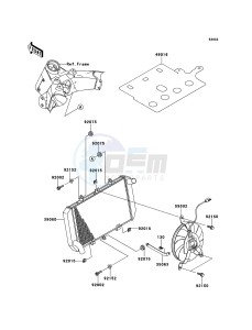 Z1000_ABS ZR1000ECFA FR XX (EU ME A(FRICA) drawing Radiator