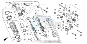 CR80RB drawing REAR CUSHION