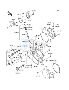 KX85 / KX85 II KX85A6F EU drawing Engine Cover(s)