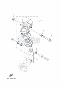 MT-10 MTN1000 (B5Y1) drawing REAR SUSPENSION