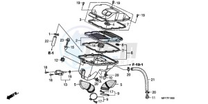 XL700VA9 UK - (E / ABS MKH) drawing AIR CLEANER