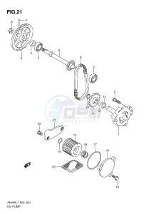 AN400 (E2) Burgman drawing OIL PUMP