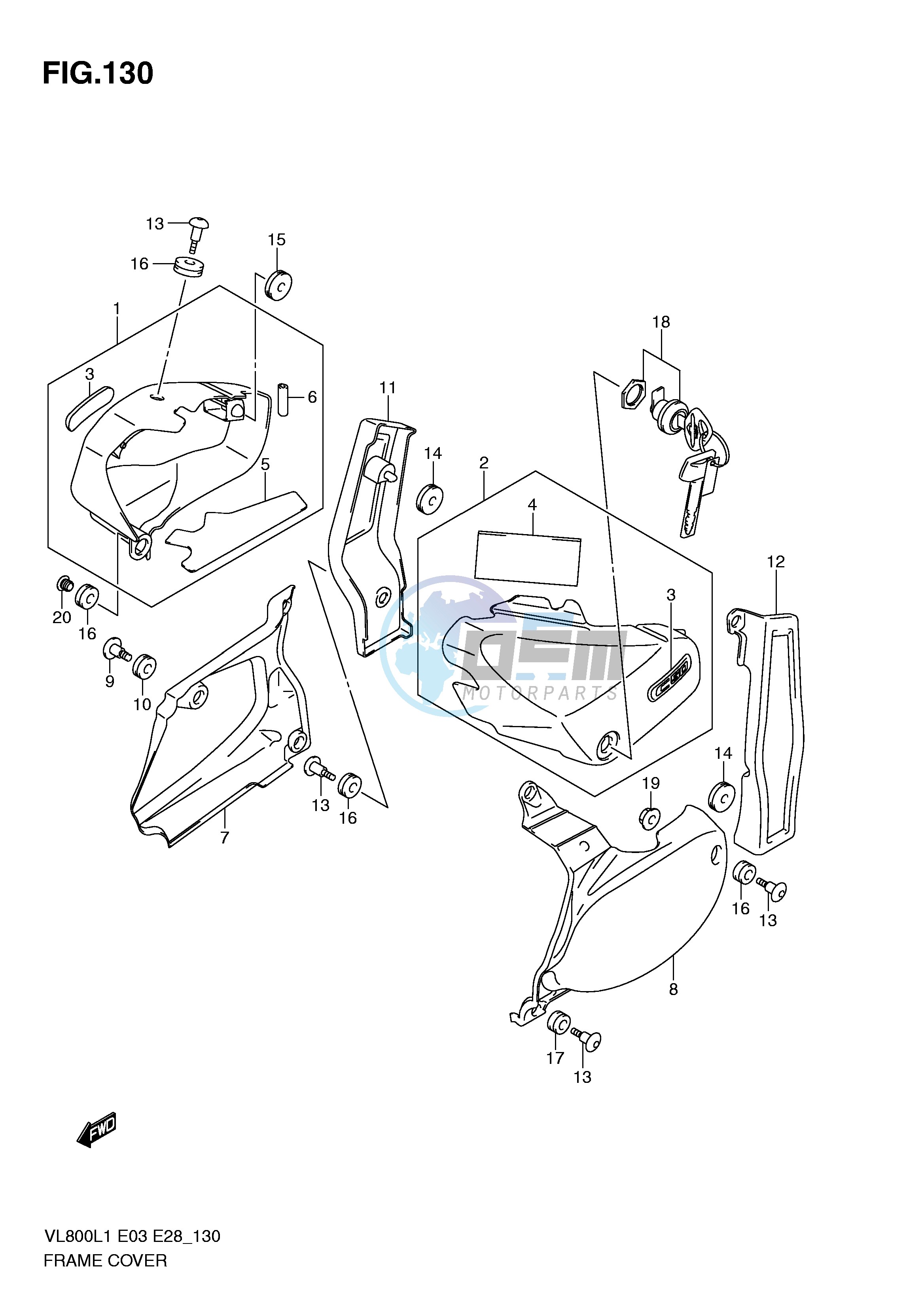 FRAME COVER (VL800TL1 E3)