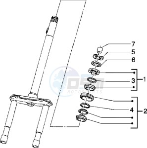 NRG 50 MC3 drawing Steering bearing ball tracks