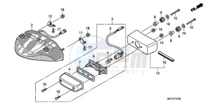 CB600FA39 France - (F / ABS CMF ST 25K) drawing TAILLIGHT