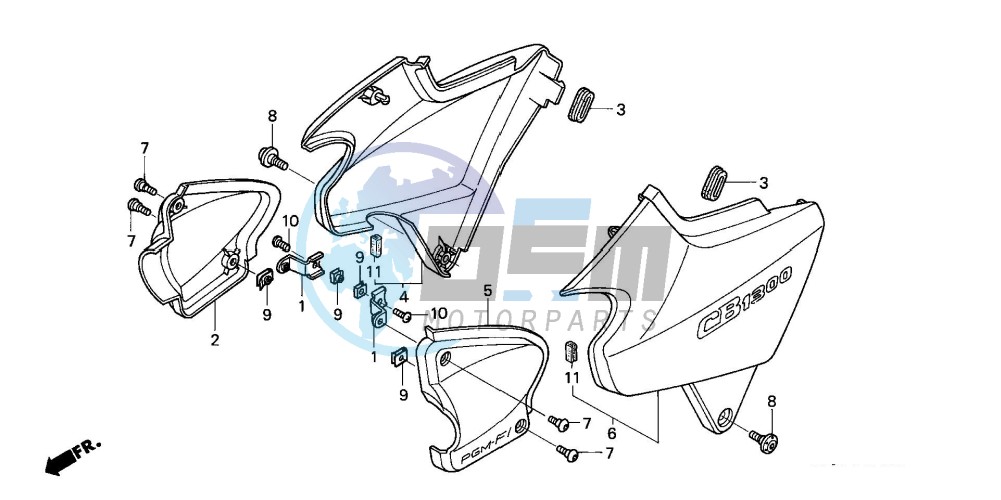 SIDE COVER (CB1300F/F1)