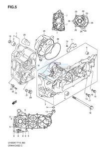 UH200 BURGMAN EU drawing CRANKCASE