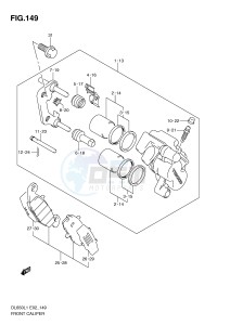 DL650 (E2) V-Strom drawing FRONT CALIPER