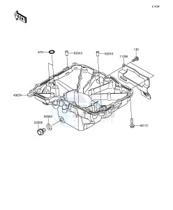 Z1000 ZR1000FGF FR GB XX (EU ME A(FRICA) drawing Oil Pan