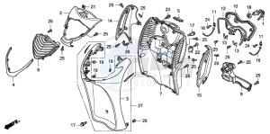 SH125S drawing FRONT COVER