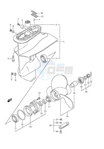 DF 8A drawing Gear Case