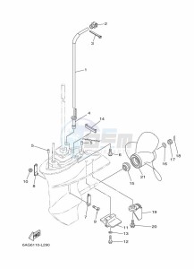 F15CMHS drawing PROPELLER-HOUSING-AND-TRANSMISSION-2