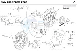 SMX PRO STREET 50 drawing WHEELS