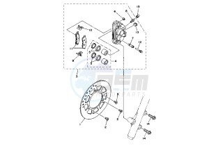 YZ N-LW 80 drawing FRONT BRAKE CALIPER