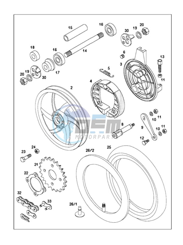 Rear wheel